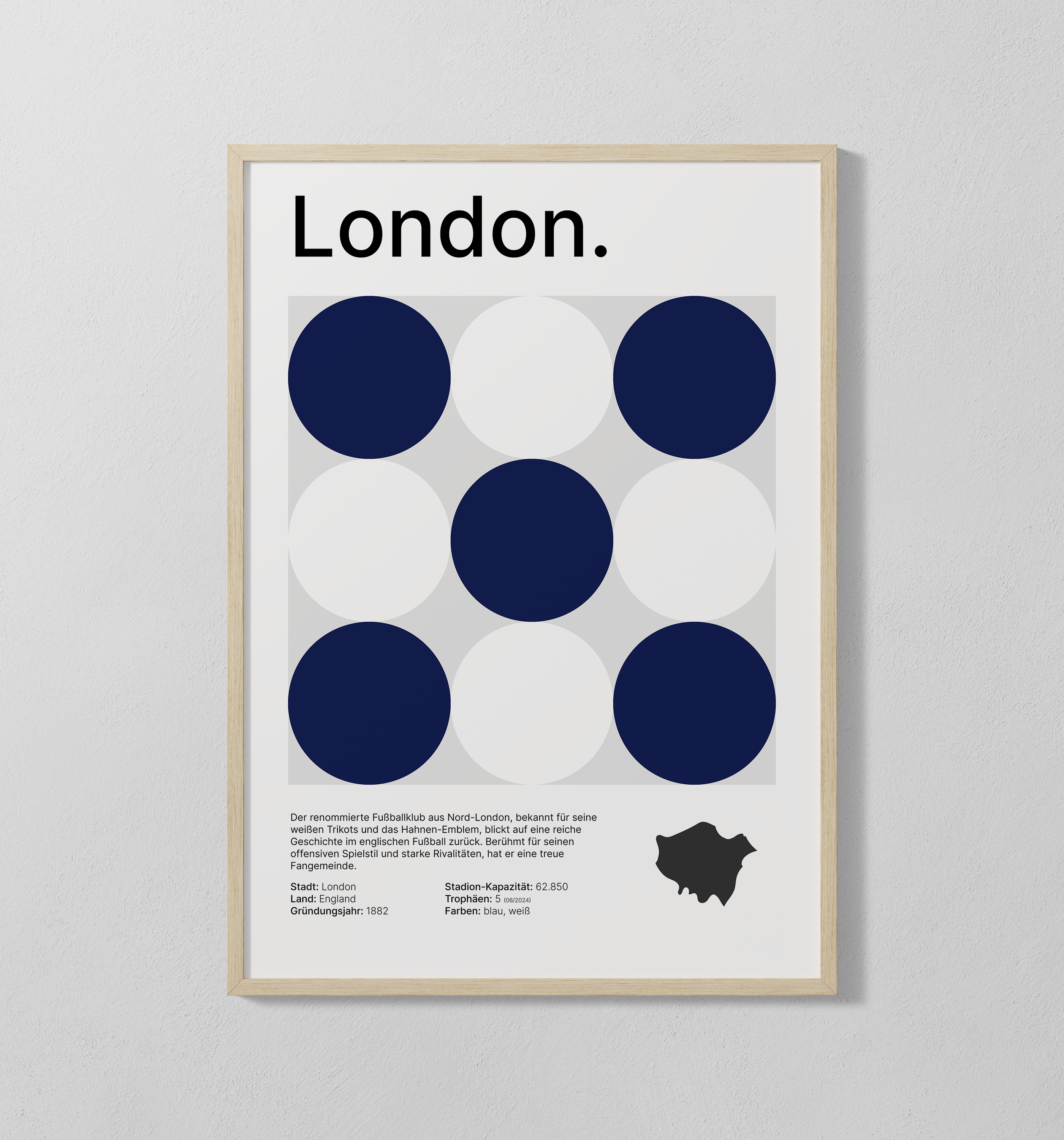 London weiß-blau | Poster
